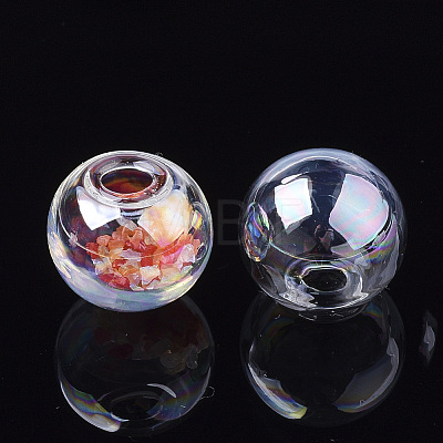 Round Handmade One Hole Blown Glass Globe Ball Bottles LS-X-BLOW-R002-25mm-AB-1