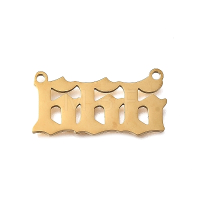 304 Stainless Steel Pendants STAS-D382-04F-G-1