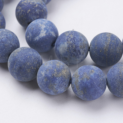 Natural Lapis Lazuli Beads Strands G-J376-52-10mm-1