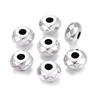 UV Plating Acrylic European Beads OACR-E033-22-11-1