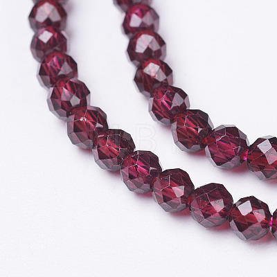Natural Garnet Beads Strands LS-G-D167-B-3mm-1
