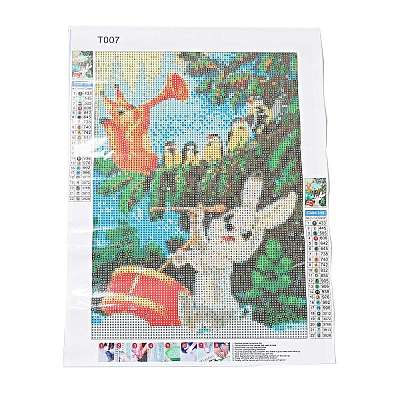 DIY Easter Theme Rabbit Pattern Full Drill Diamond Painting Canvas Kits DIY-G074-01E-1
