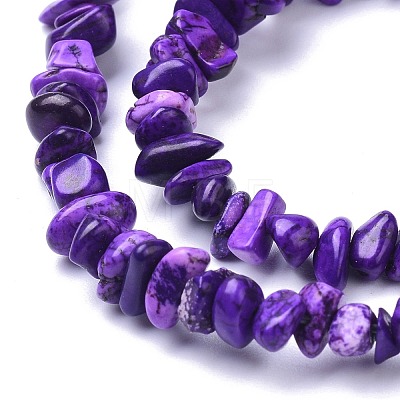 Natural Magnesite Beads Strands TURQ-P001-02A-12-1