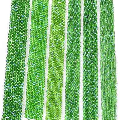 Electroplate Glass Beads Strands EGLA-A044-T6mm-L11-1
