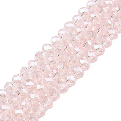 Electroplate Glass Beads Strands EGLA-A034-T1mm-A03-1