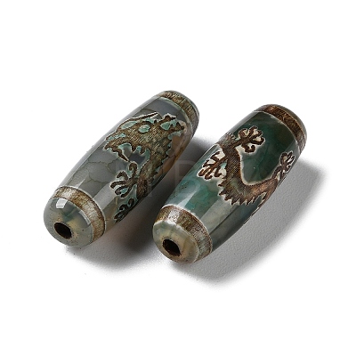 Tibetan Style dZi Beads TDZI-E004-10-1