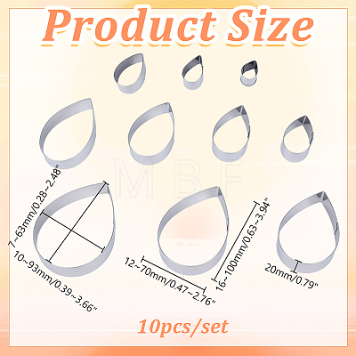 430 Stainless Steel Cookie Cutters DIY-HY0003-57-1