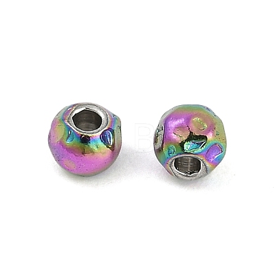 Textured 316 Surgical Stainless Steel Beads STAS-M106-01C-1