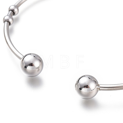 304 Stainless Steel Cuff Bangles BJEW-M284-05-1