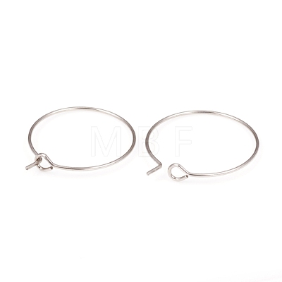316L Surgical Stainless Steel Hoop Earring Findings STAS-G229-07P-02-1