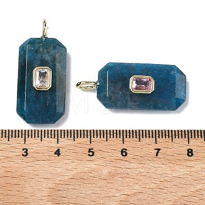 Natural Apatite Faceted Pendants G-F819-02G-05-1
