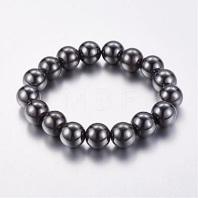 Good Valentines Day Gifts for Him Stretchy Magnetic Synthetic Hematite Bracelet IMB001-1