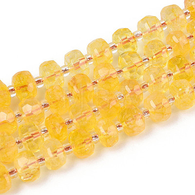 Heated Natural Citrine Beads Strands G-T144-A01-12-1