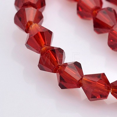 Faceted Bicone Glass Beads Strands EGLA-P017-3mm-12-1