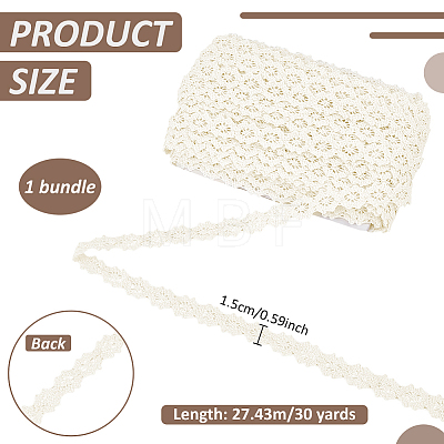 Cotton Ribbons SRIB-WH0011-478B-1