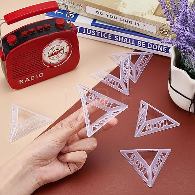 Plastic Triangle Speed Magic Cubes Base Holder Frame Accessories Puzzle Cube Organize ODIS-WH0005-67-1