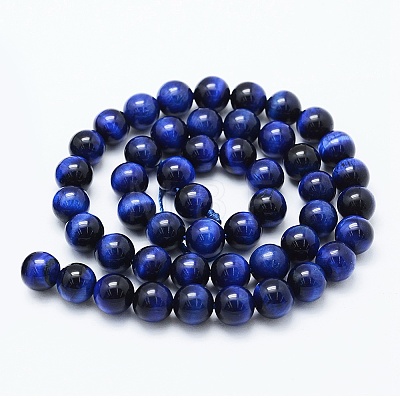 Natural Tiger Eye Beads Strands X-G-F561-10mm-B02-1
