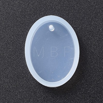 Oval Shape DIY Silicone Pendant Molds LS-AJEW-P038-01-1