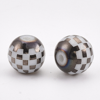 Electroplate Glass Beads X-EGLA-S178-06A-1