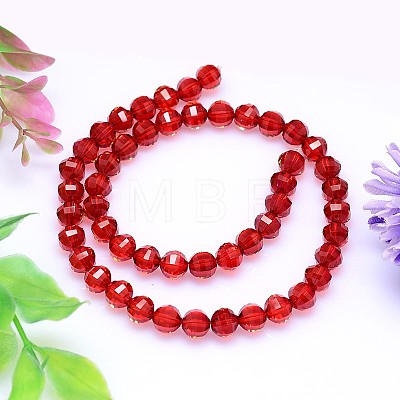 Faceted Round K9 Glass G-M182-10mm-06A-1