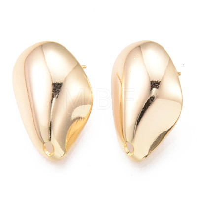 Brass Stud Earrings Findings X-KK-R116-016-NF-1
