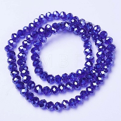Electroplate Glass Beads Strands EGLA-A034-T2mm-A11-1