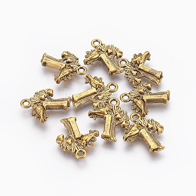 Tibetan Style Alloy Pendants LS-X-TIBEP-GC140-AG-RS-1