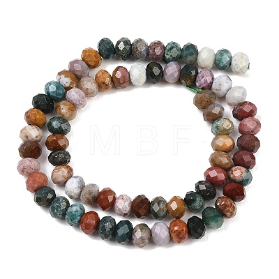Natural Ocean Agate/Ocean Jasper Beads Strands G-C259-A32-5x8mm-1