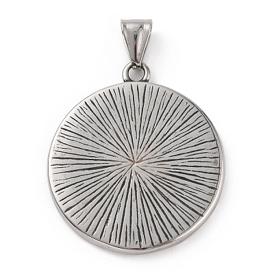 304 Stainless Steel Pendants STAS-A083-29AS-1