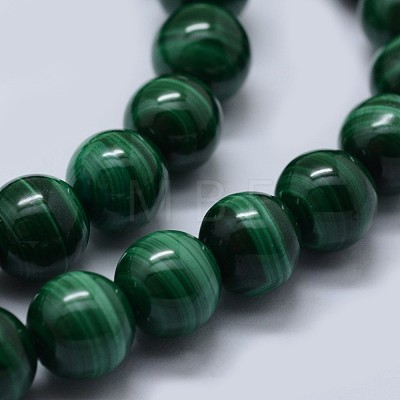 Natural Malachite Beads Strands G-F571-27A1-5mm-1