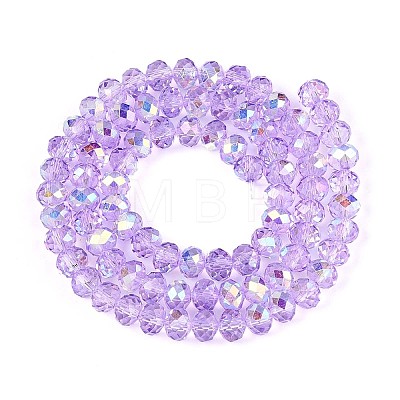 Transparent Glass Beads Strands EGLA-N016-6mm-03-1