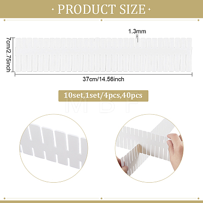 Rectangle Plastic Drawer Dividers AJEW-WH0556-99-1