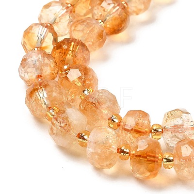 Natural Citrine Beads Strands G-P508-A11-01-1