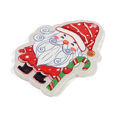 Christmas Theme Opaque Printed Acrylic Pendants SACR-S035-01E-1