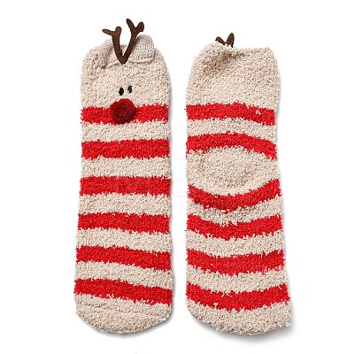 Coral Velvet Knitting Socks COHT-PW0003-02-24-1
