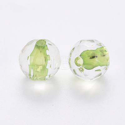Transparent Acrylic Beads TACR-S154-10A-83-1