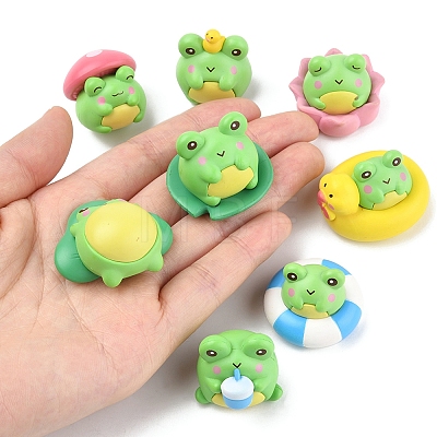 1Set Resin Frog Display Decoration AJEW-FS0001-24-1