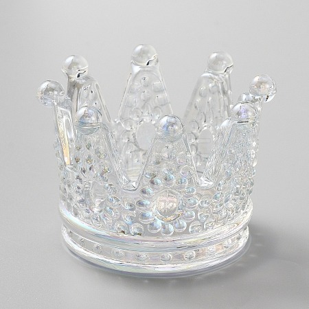 Embossed Glass Candle Holder AJEW-WH0041-83A-1