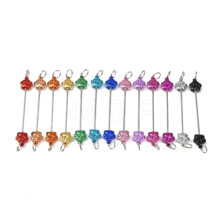 Plastic Bar Beadable for Jewelry Making DIY Crafts HJEW-D006-01-1
