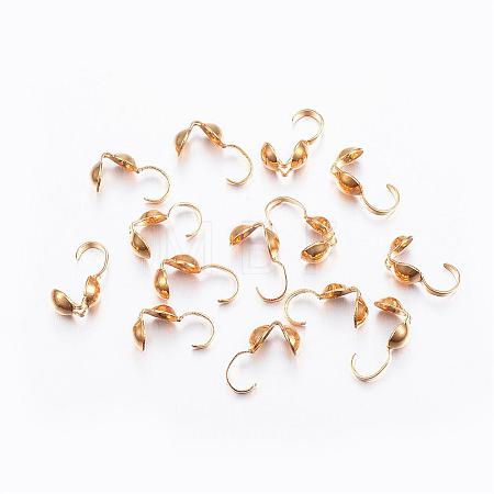 304 Stainless Steel Bead Tips STAS-L187-07G-1