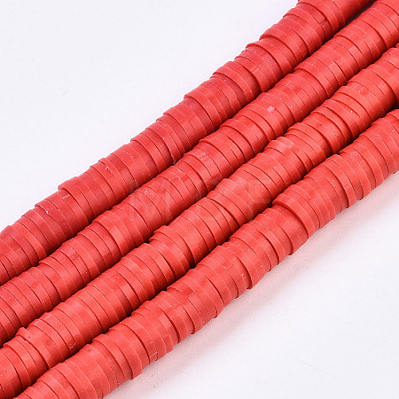 Handmade Polymer Clay Beads X-CLAY-R067-8.0mm-30-1