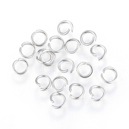 Tarnish Resistant 304 Stainless Steel Open Jump Rings A-STAS-F110-08P-1