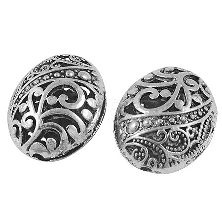 Tibetan Style Filigree Beads X-TIBEB-A12190-FF-1