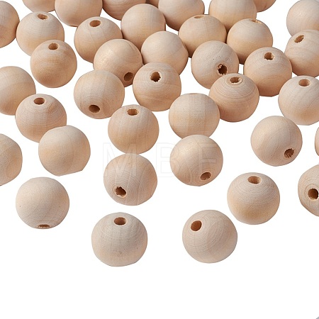 Unfinished Wood Beads X-WOOD-S651-20mm-LF-1