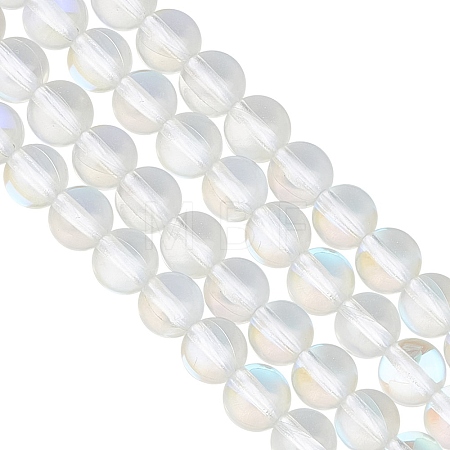 2 Strands Synthetic Moonstone Beads Strands G-GO0001-25A-1