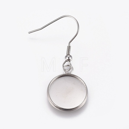 Stainless Steel Dangle Earrings EJEW-WH0001-A02-1