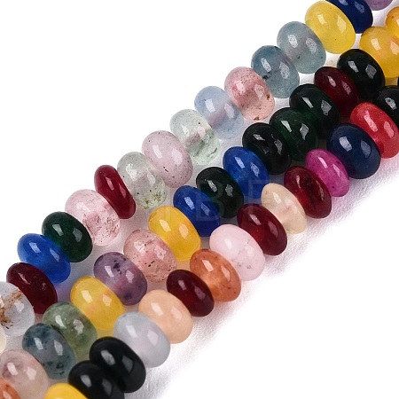 Dyed Natural White Jade Beads Strands G-T139-57A-12-1
