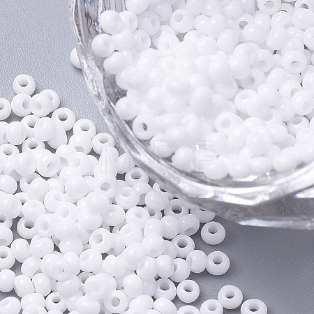 FGB 8/0 Grade A Round Glass Seed Beads X-SEED-N002-A-743-1