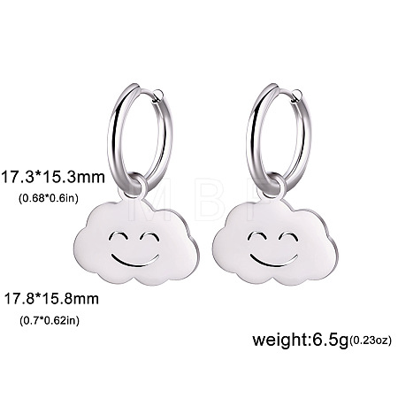 304 Stainless Steel Hoop Earrings FS-WG6A0FB-01-1