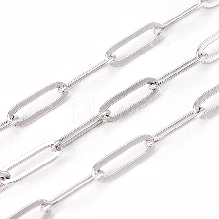 304 Stainless Steel Paperclip Chains CHS-CJC0001-03P-1